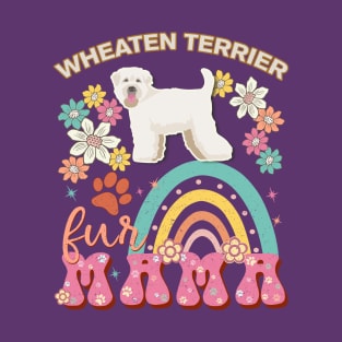 Soft Coated Wheaten Terrier Fur Mama, Soft Coated Wheaten Terrier For Dog Mom, Dog Mother, Dog Mama And Dog Owners T-Shirt