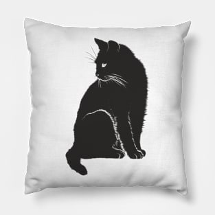 Black Cat Pillow