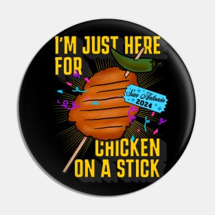 Chicken on a Stick Pin