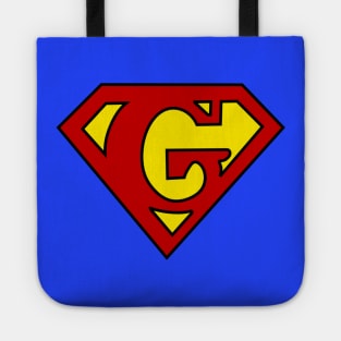 Superhero Symbol Letter G Tote
