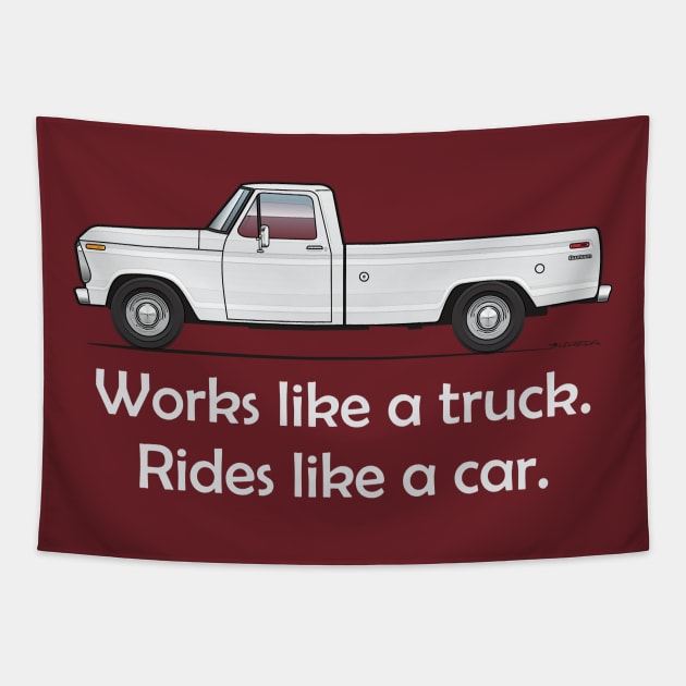 white truck Tapestry by JRCustoms44