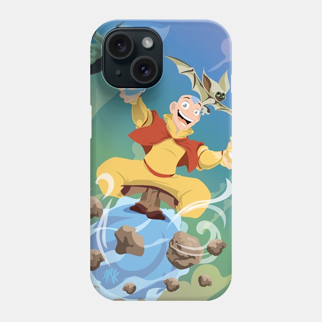 Element Master and Pets Phone Case by CuddleswithCatsArt