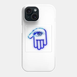 Blue Eyed Hamsa Phone Case