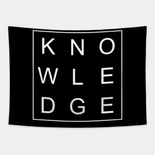 minimalist and simple design knowledge word Tapestry