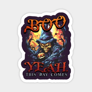 Boo Yeah. Halloween Funny Ghost a Spooky Season Party Idea Magnet