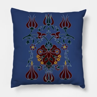 stylized pattern Pillow