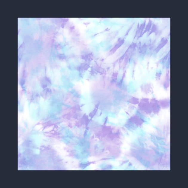 Purple and Blue Pastel Tie-Dye by Carolina Díaz