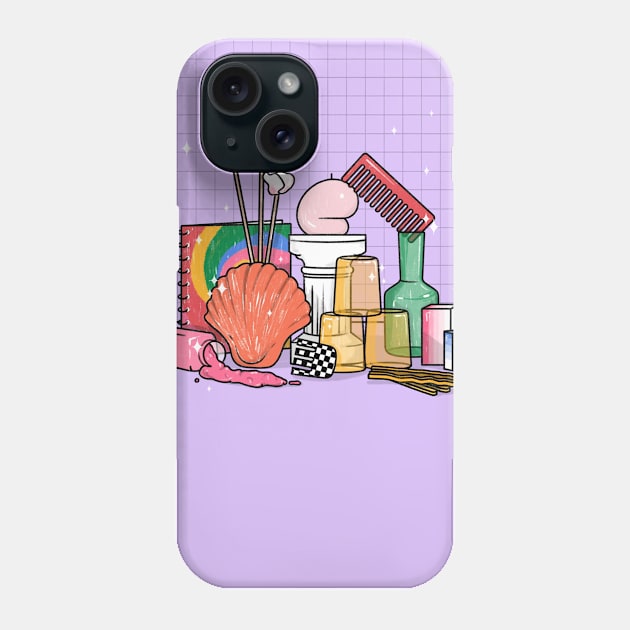 Purple Still Life Phone Case by hazal kirikci