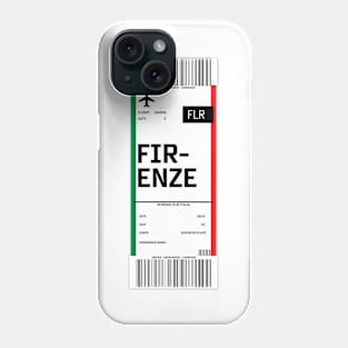 Boarding pass for Florence Phone Case