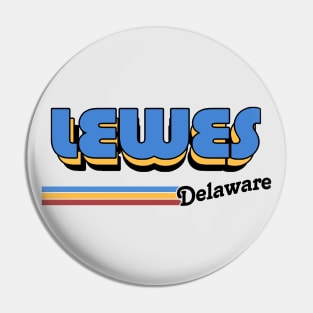 Lewes, Delaware / / Retro Style Design Pin