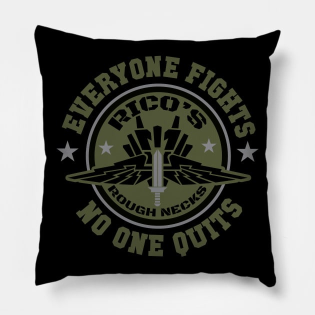 Mobile Infantry Ricos Roughnecks Pillow by Meta Cortex