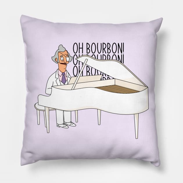 Mr. Fischoeder Oh Bourbon! Pillow by HofDraws