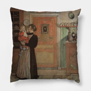 Between Christmas and New Year. From A Home by Carl Larsson Pillow