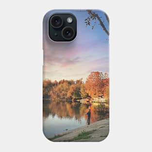 autumn fishing Phone Case