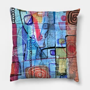 Open Abstract 1 Pillow