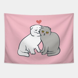 Scottish Fold Kisses Tapestry