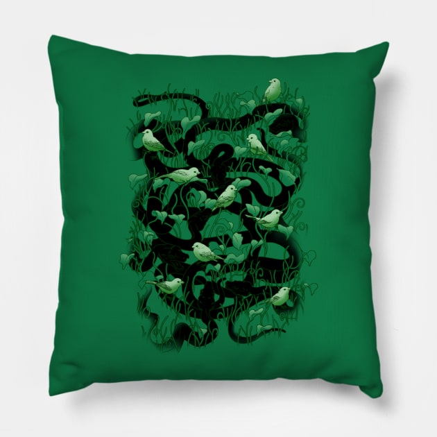 Is Anybody There? Pillow by angrymonk