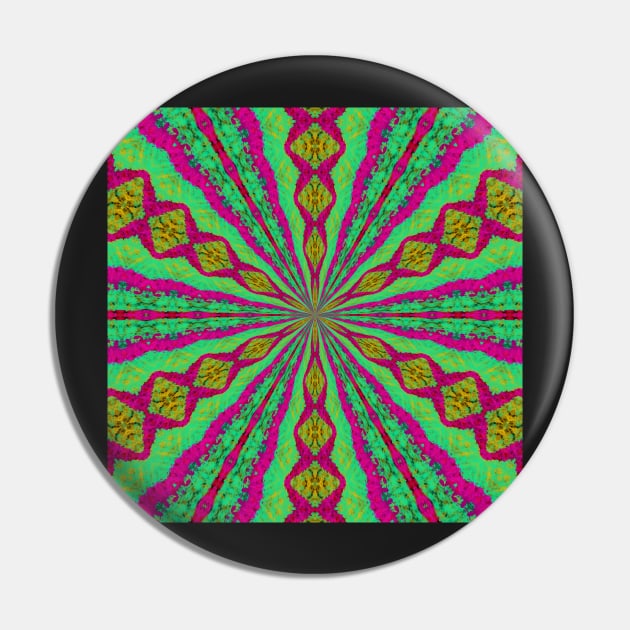 Psychedelic Dreams vibrant Patterns Pin by PlanetMonkey