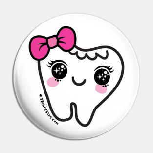 cute tooth cartoon Pin