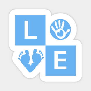 Baby boy baby hand and foot Magnet