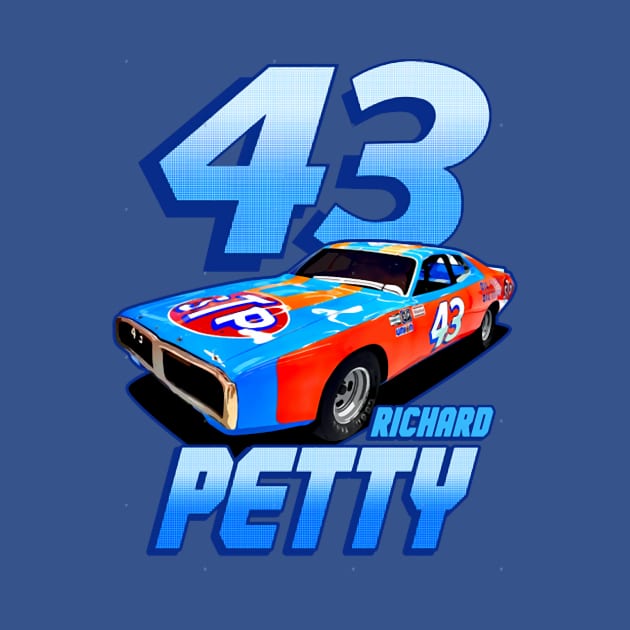 Richard Petty 43 STP Legend 70S Retro by Erianna Bee