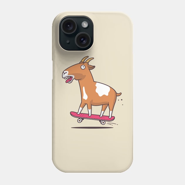 Goat Skater Phone Case by zoljo