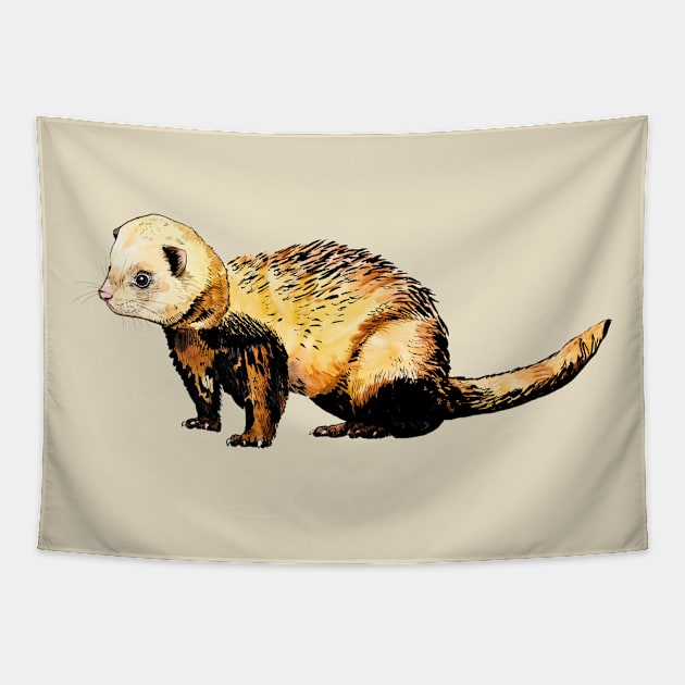 ferret Tapestry by VicaVeresk