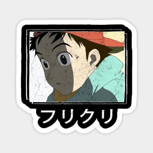 Fooly Cooly (FLCL) - Vintage Faded Aesthetic Magnet