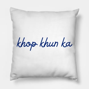 khop khun ka - Thai blue - Flag color Pillow