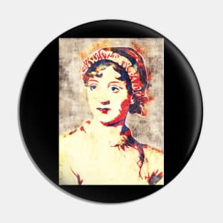 Jane Austen Pop Art Pin