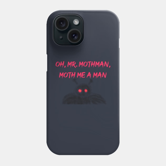 mr mothman moth me a man Phone Case by goblinbabe