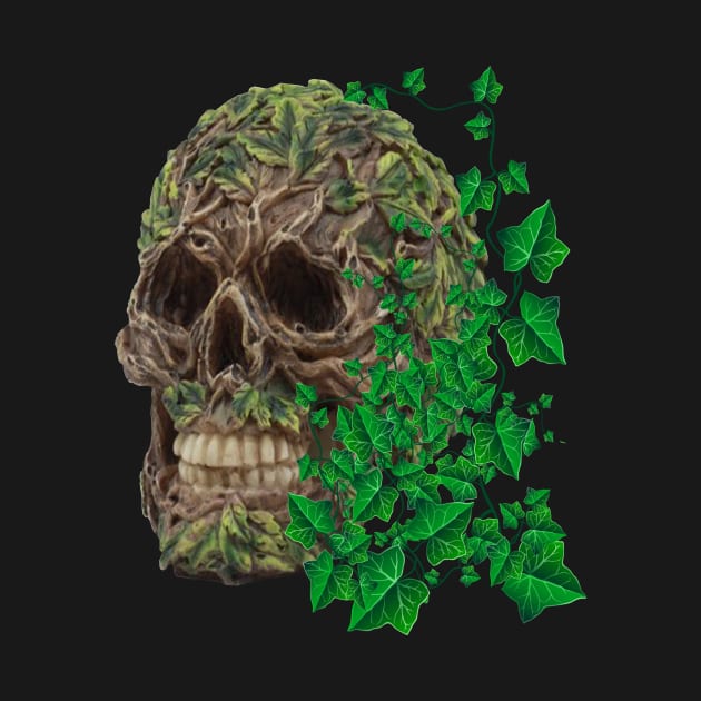 Unique Cool Tree Spirit Skull by Atteestude