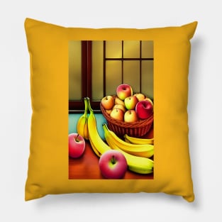 Apples and bananas Pillow