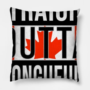 Straight Outta Longueuil - Gift for Canadian From Longueuil Quebec Pillow