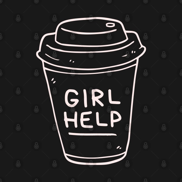 girl help coffee dark by goblinbabe