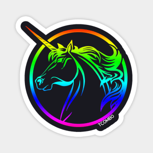 Rainbow Unicorn Offensive T Shirts Magnet