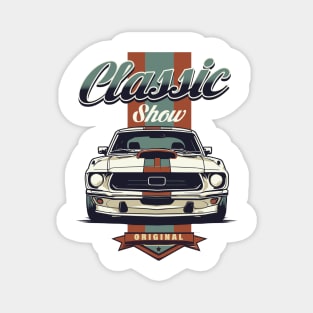 Classic Sports Car Design Magnet