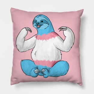 Trans Pride Sloth Pillow