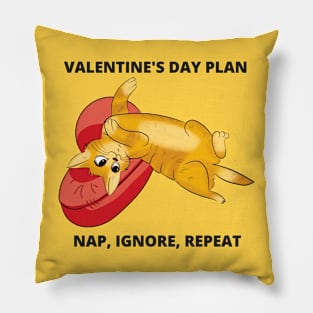 Valentine's Day plan Pillow