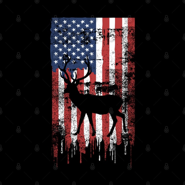 American Flag Deer Hunting by S-Log