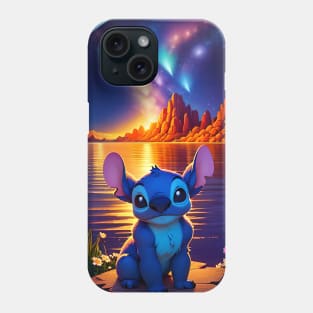 Stitch seascape Phone Case