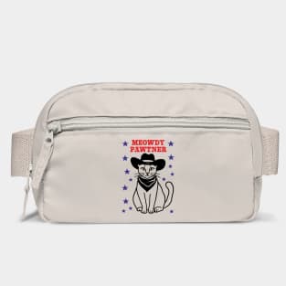 Meowdy Pawtner Funny Cowboy Cat Bag