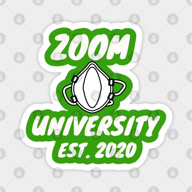 Zoom University Students Professors Teachers Homeschooling Funny Conference T-Shirt Magnet by OnlineShoppingDesign