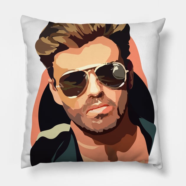 george michael Pillow by annamckay