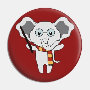 Wizard Elephant Pin