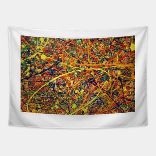 Jackson Pollock abstract art, colorful pattern, Jackson Pollock Design, Tapestry