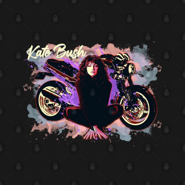 Retro Bike Kate Bush Fanart Design by Bingung Mikir Nama Design