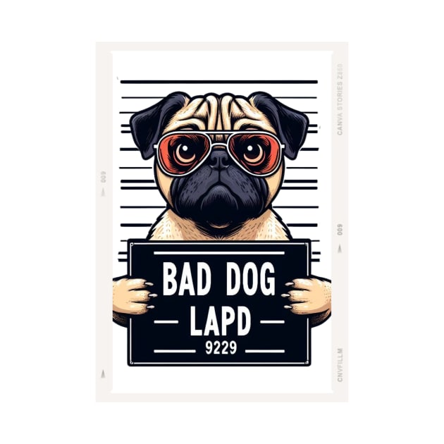 LAPD Mugshot of Bad Dog by Shawn's Domain