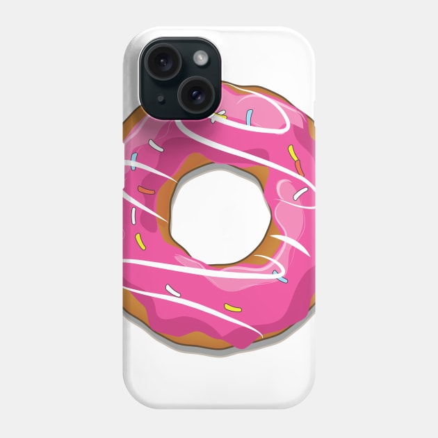 Pink Donut Phone Case by nickemporium1