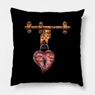 Padlock Heart, Love Pillow